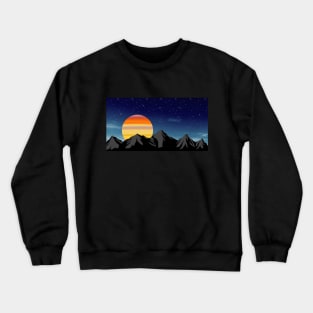 Mountain Sunset Crewneck Sweatshirt